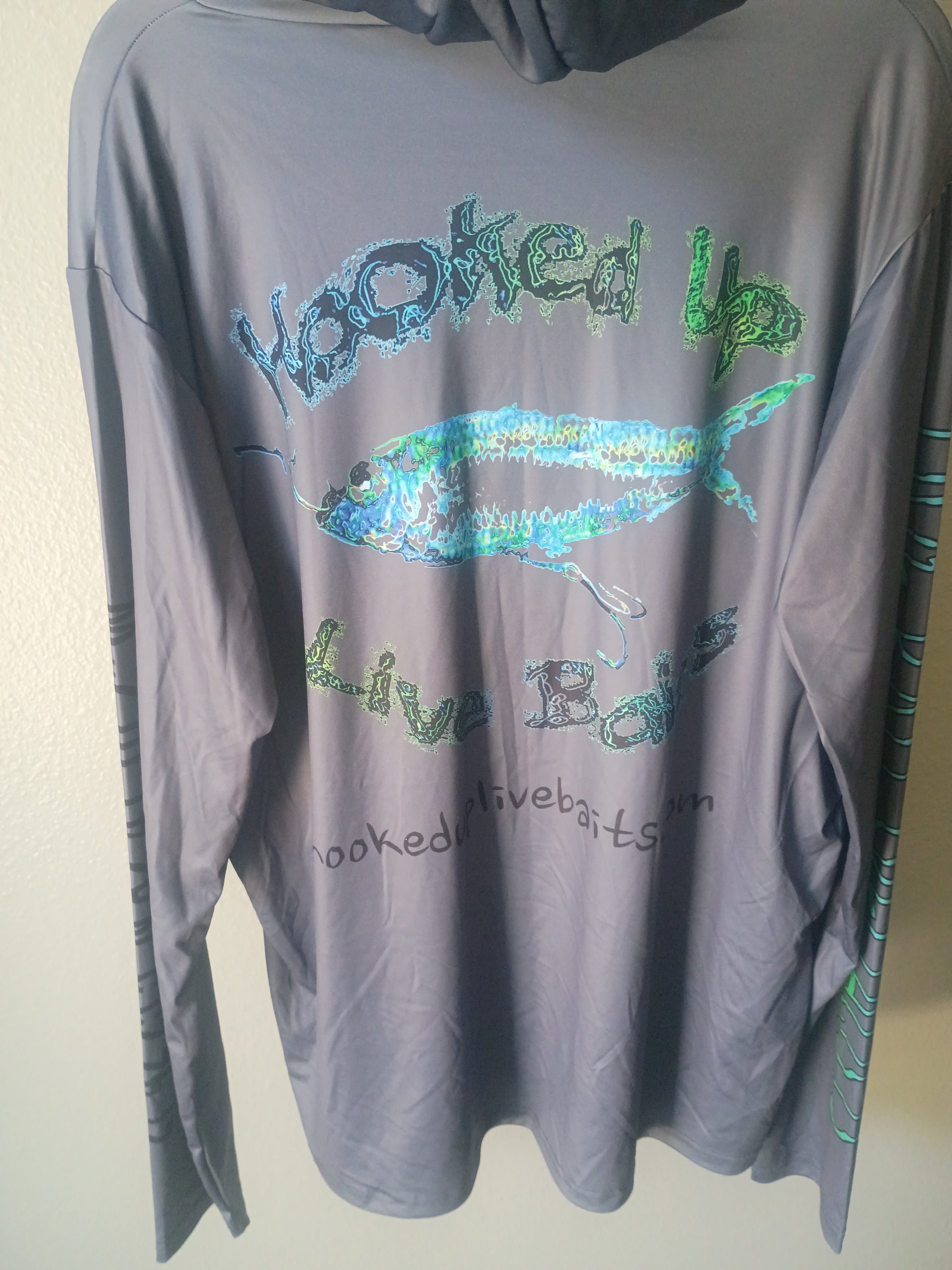 Hooked up fishing shirt